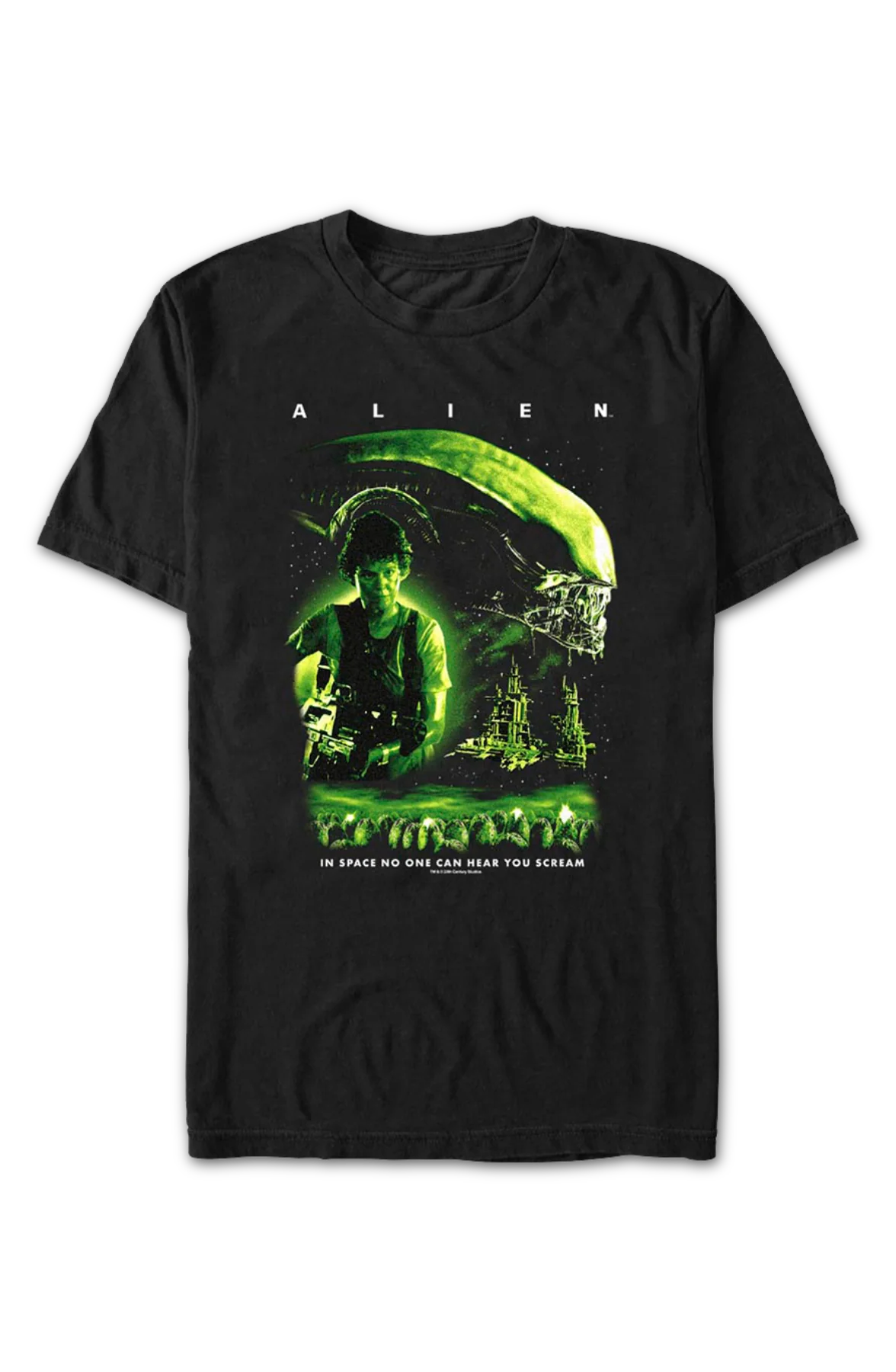 Ripley & Xenomorph Poster Alien T-Shirt - Image 2