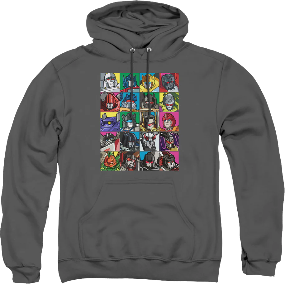 Robot Collage Transformers Hoodie
