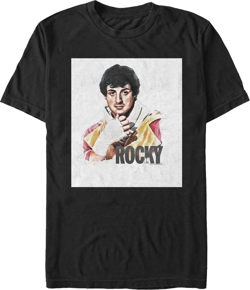 Rocky Balboa Sketch Rocky T-Shirt