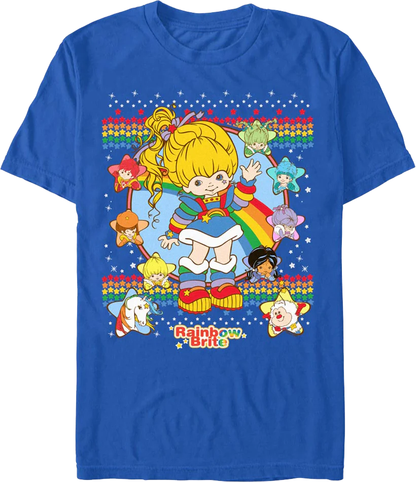 Royal Faux Ugly Sweater Rainbow Brite T-Shirt
