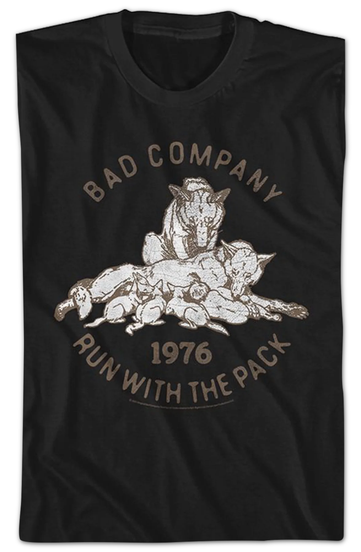 Run With The Pack 1976 Bad Company T-Shirt - Image 2