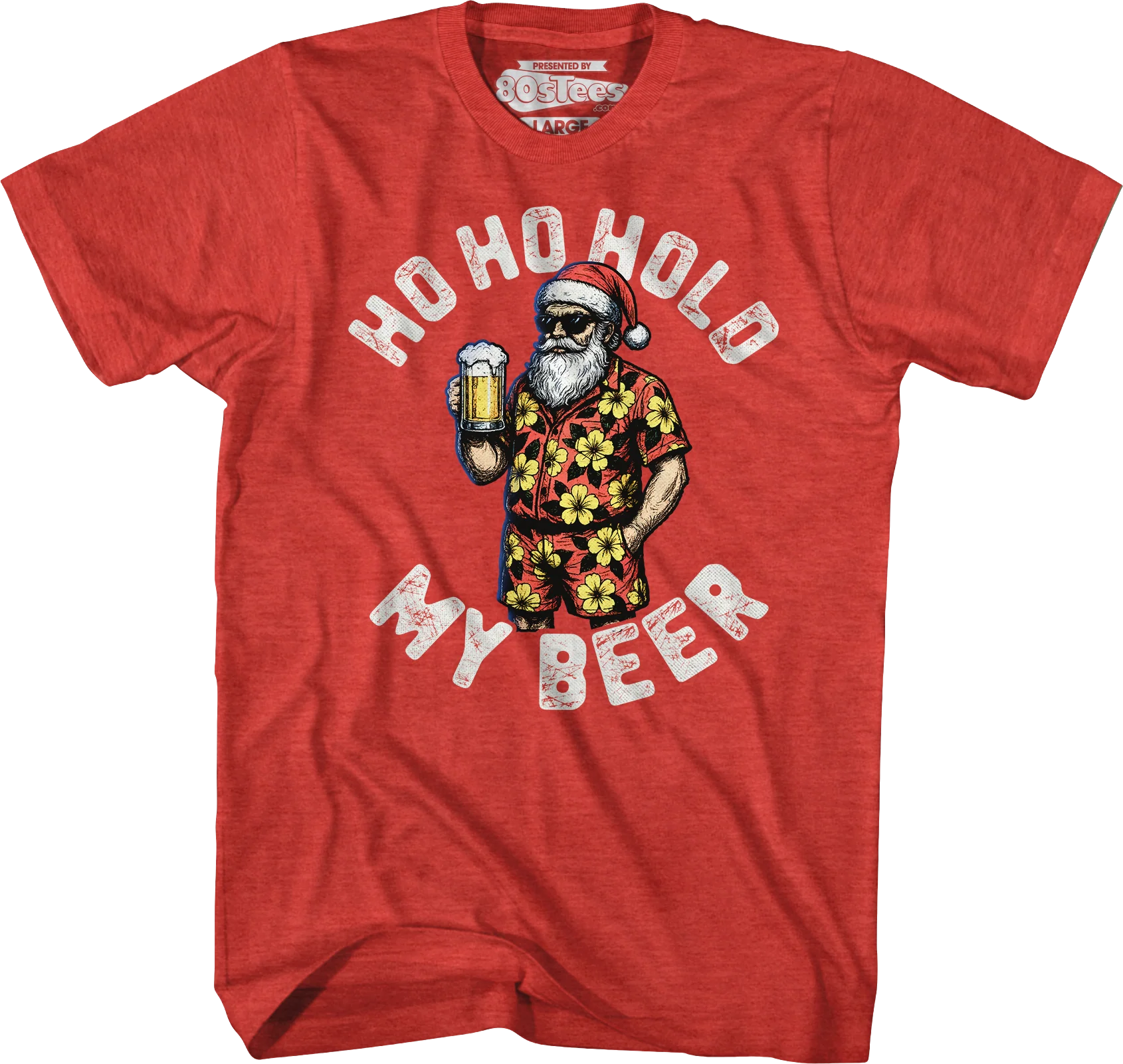 Santa Claus Ho Ho Hold My Beer T-Shirt - Image 5