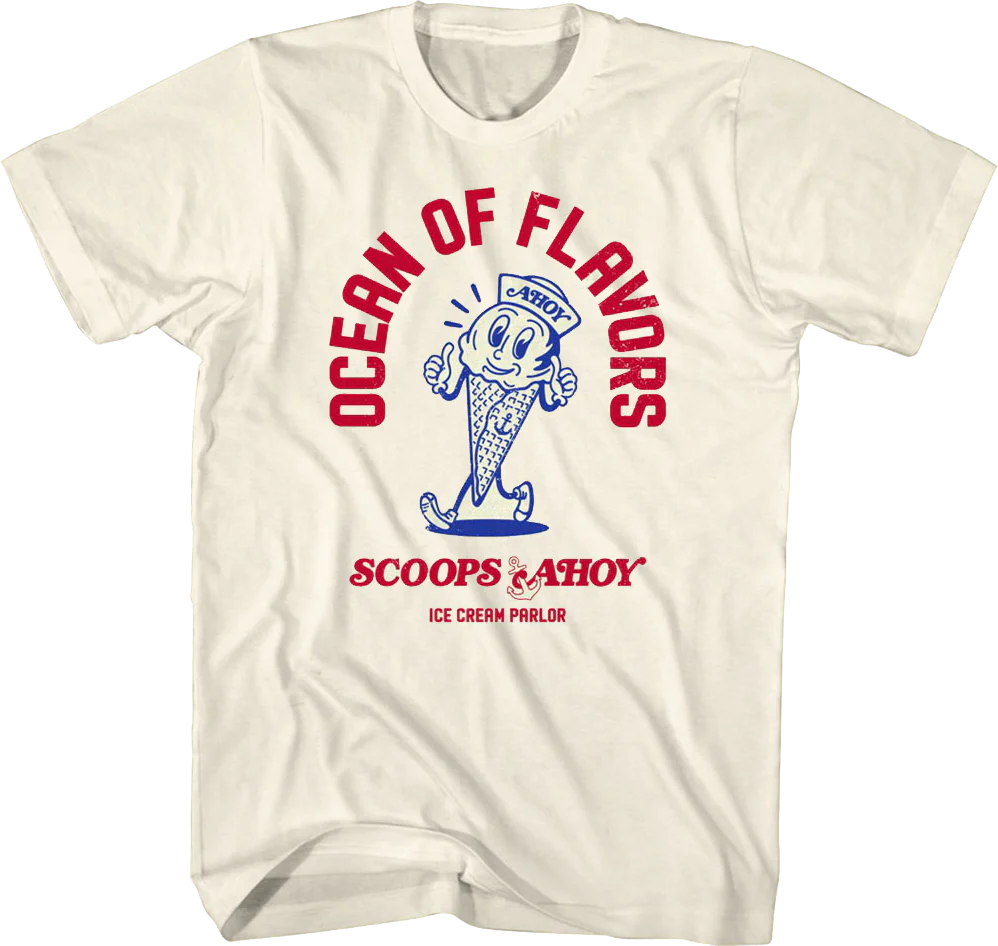 Scoops Ahoy Ocean Of Flavors Stranger Things T-Shirt