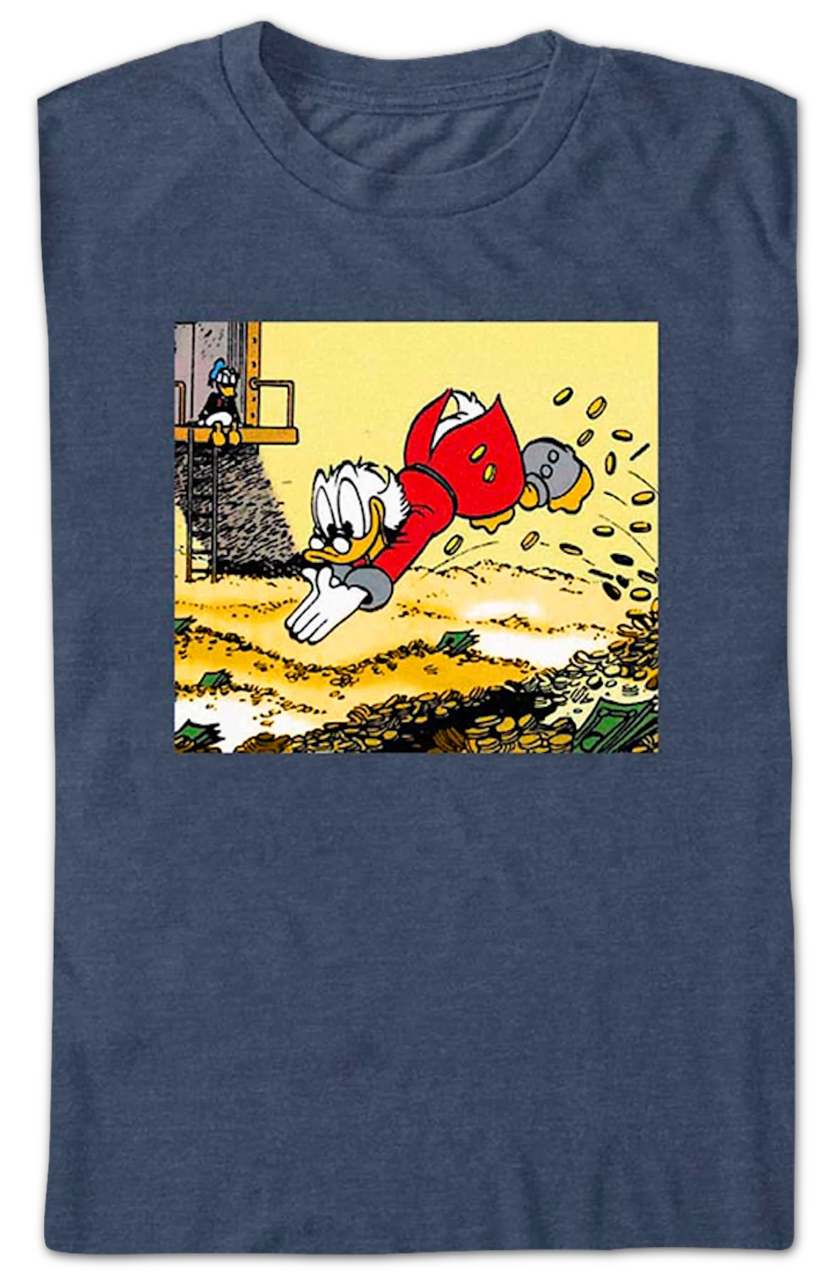 Scrooge McDuck's Money Vault Dive DuckTales T-Shirt - Image 2