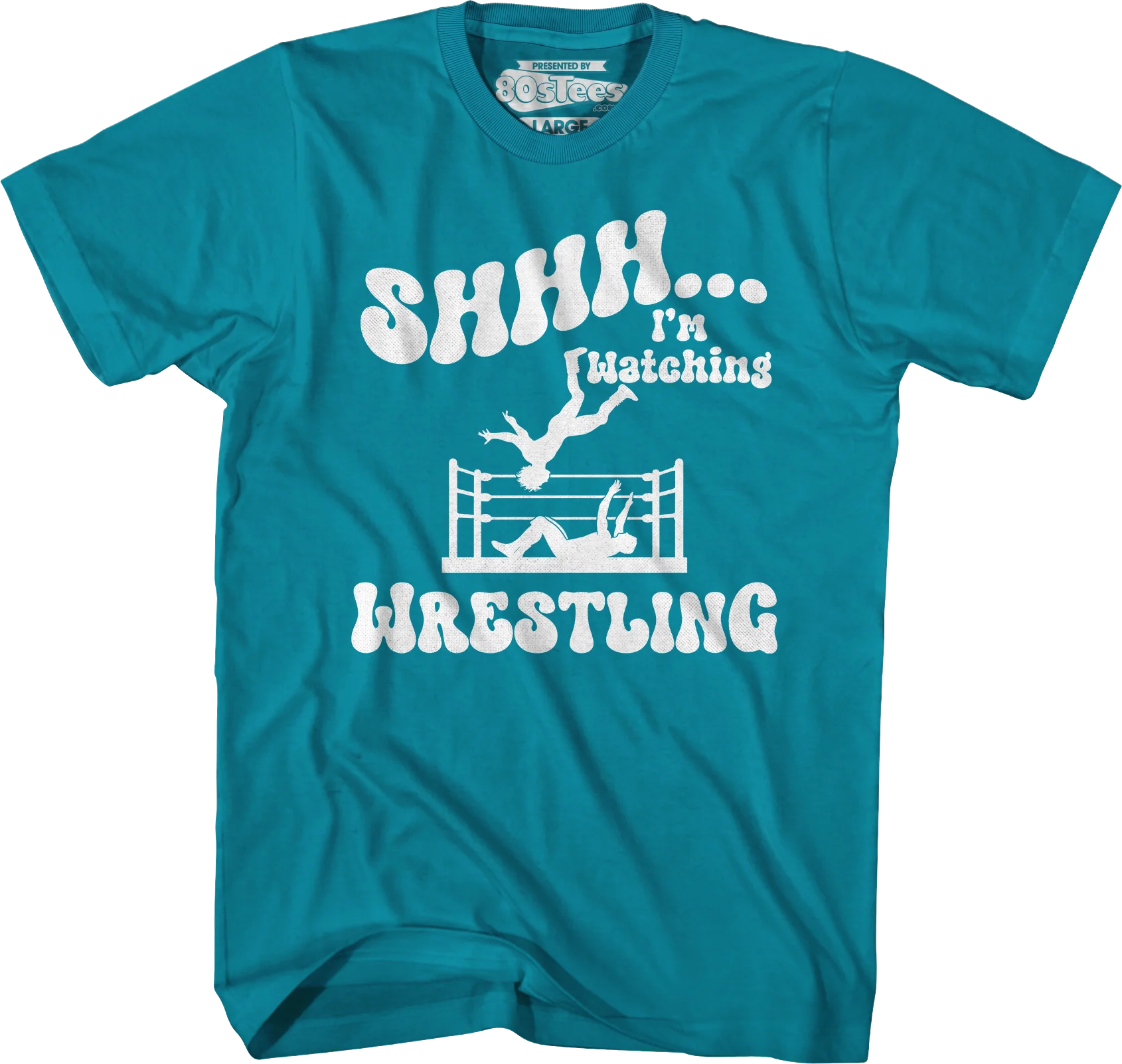 Shhh...I'm Watching Wrestling T-Shirt - Image 11
