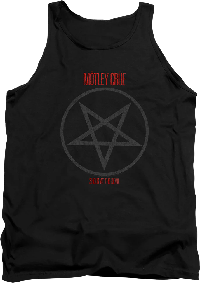 Shout At The Devil Pentagram Motley Crue Tank Top