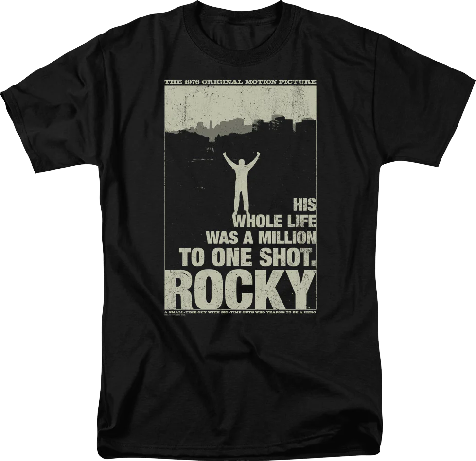 Silhouette Poster Rocky T-Shirt