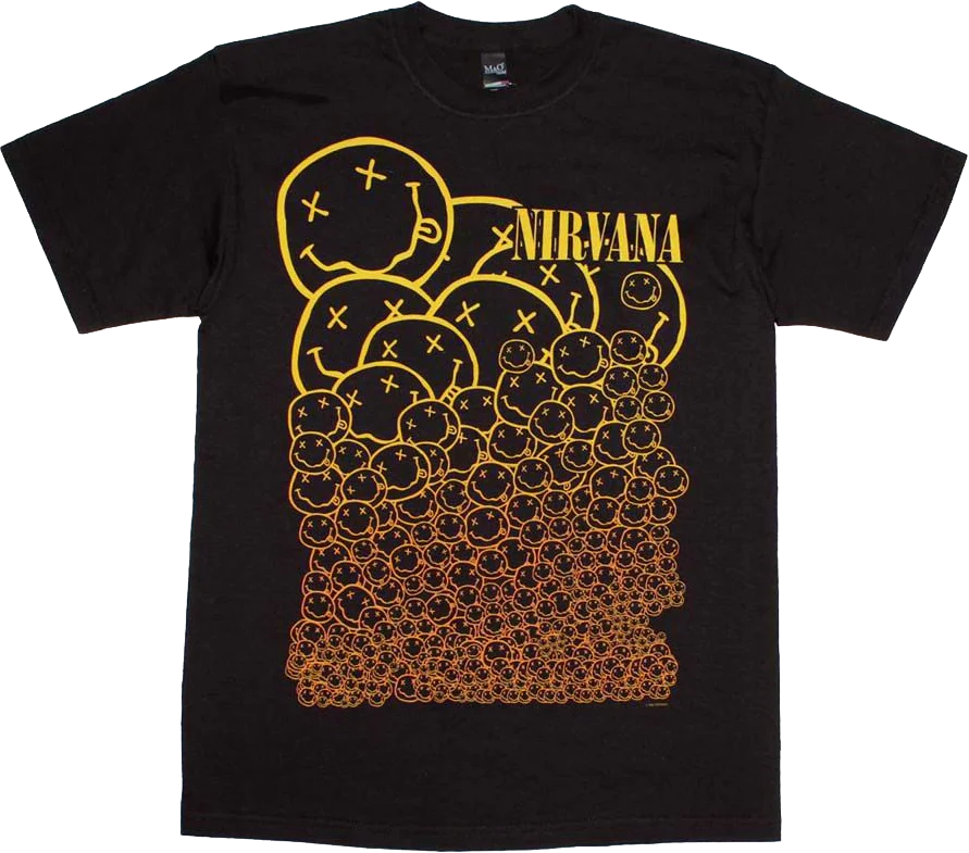 Smiley Face Logos Nirvana T-Shirt