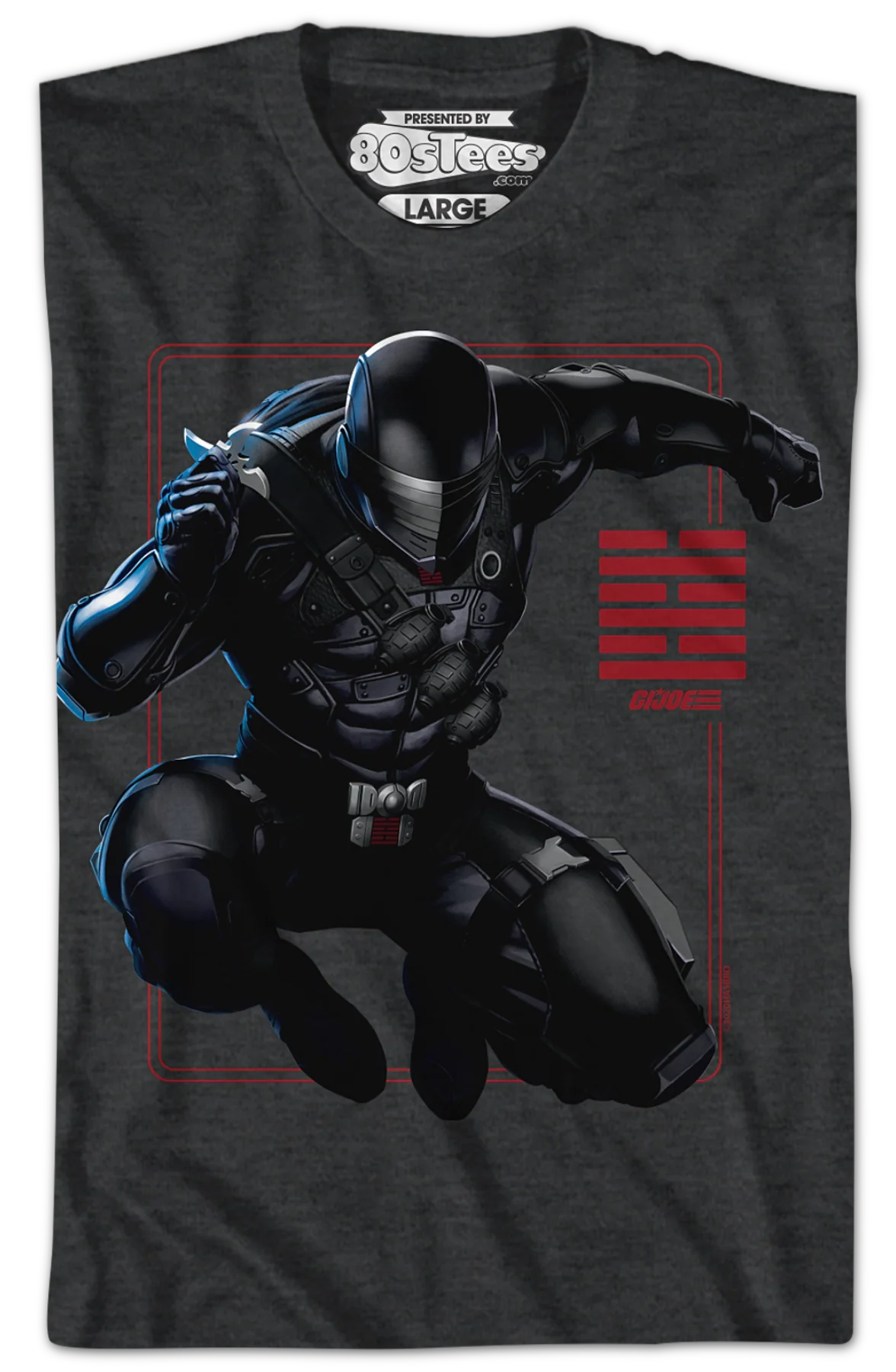 Snake Eyes Classic Pose GI Joe T-Shirt - Image 2