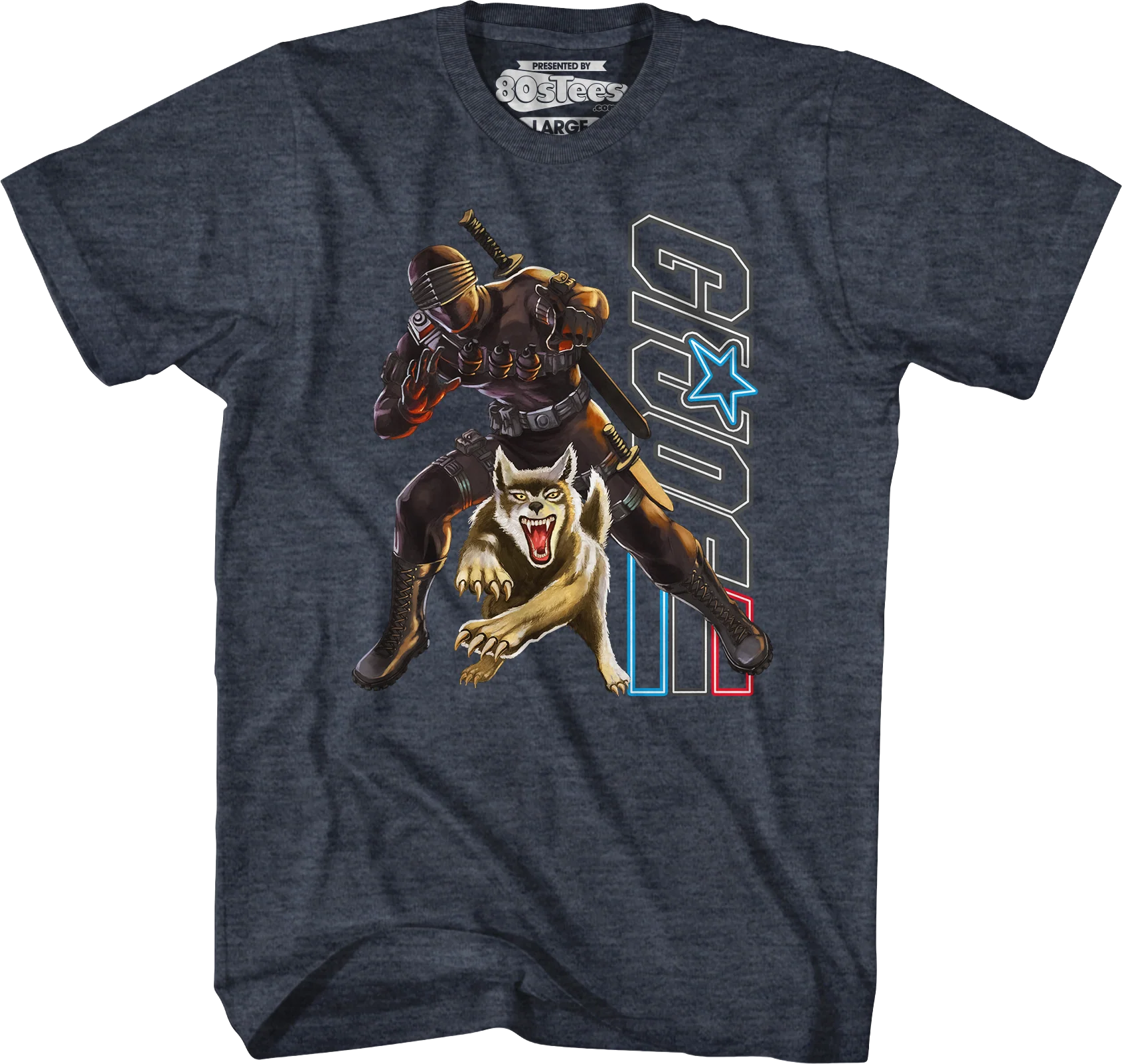 Snake Eyes & Timber Action Poses GI Joe T-Shirt - Image 4