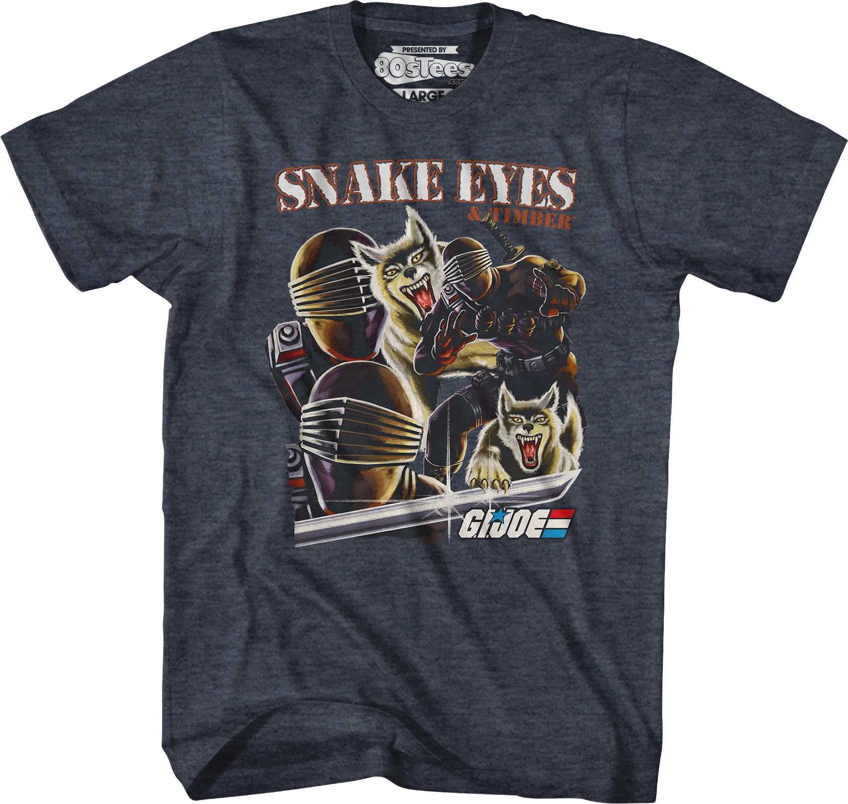 Snake Eyes & Timber Collage GI Joe T-Shirt - Image 3