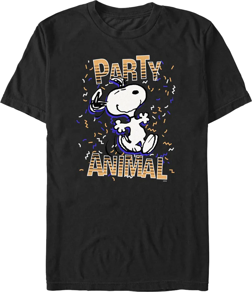Snoopy Party Animal Peanuts T-Shirt