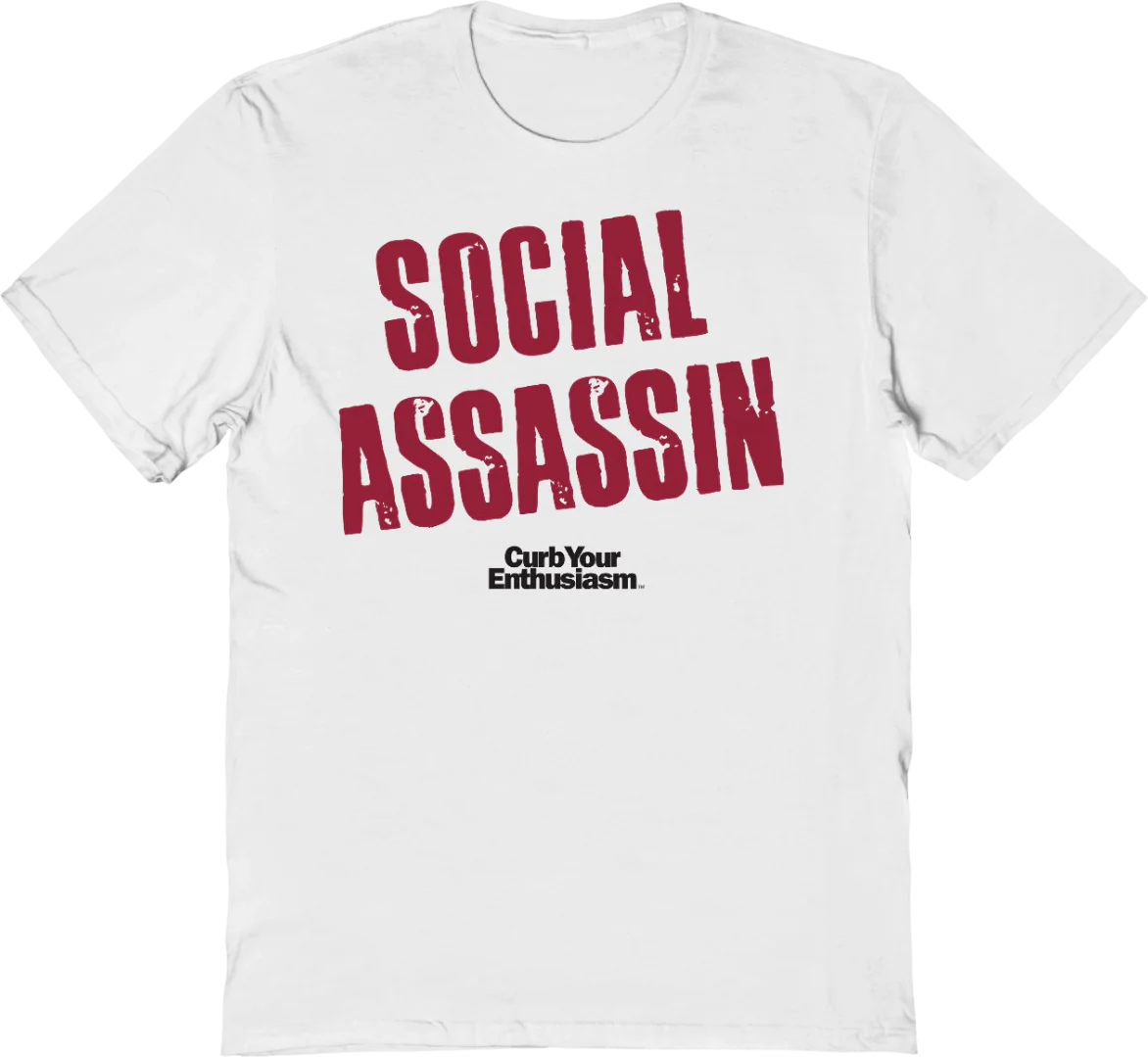Social Assassin Curb Your Enthusiasm T-Shirt - Image 4