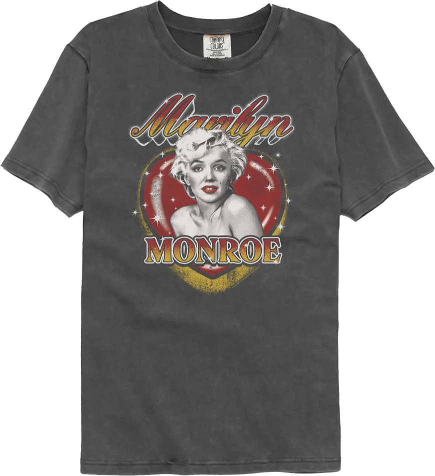 Sparkling Heart Marilyn Monroe Comfort Colors Blend T-Shirt