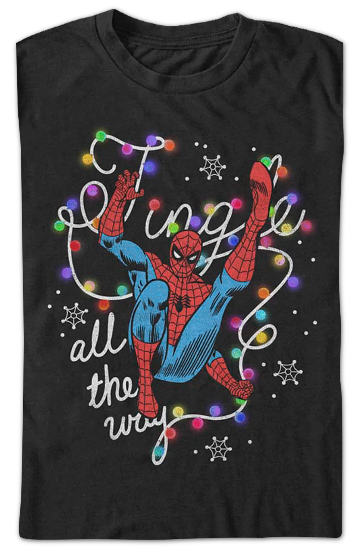 Spider-Man Tingle All The Way Marvel Comics T-Shirt - Image 2