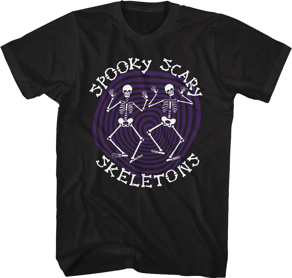 Spiraling Spooky Scary Skeletons T-Shirt