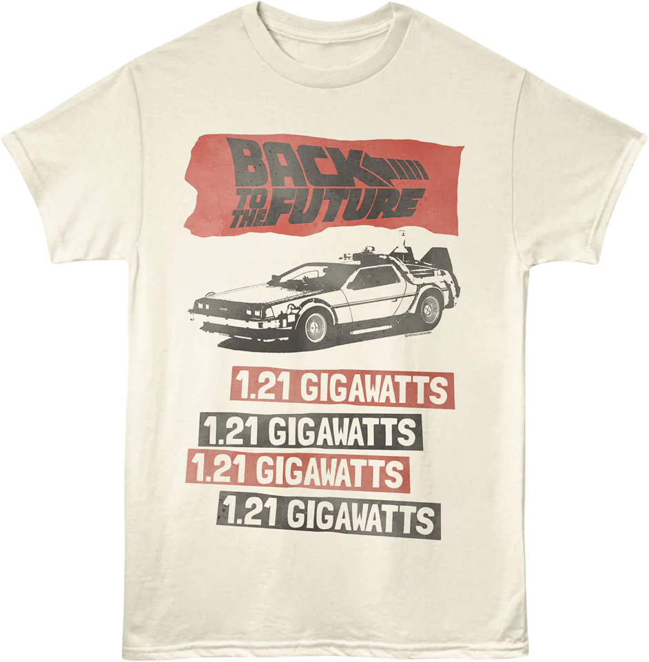 Stacked 1.21 Gigawatts Back To The Future T-Shirt