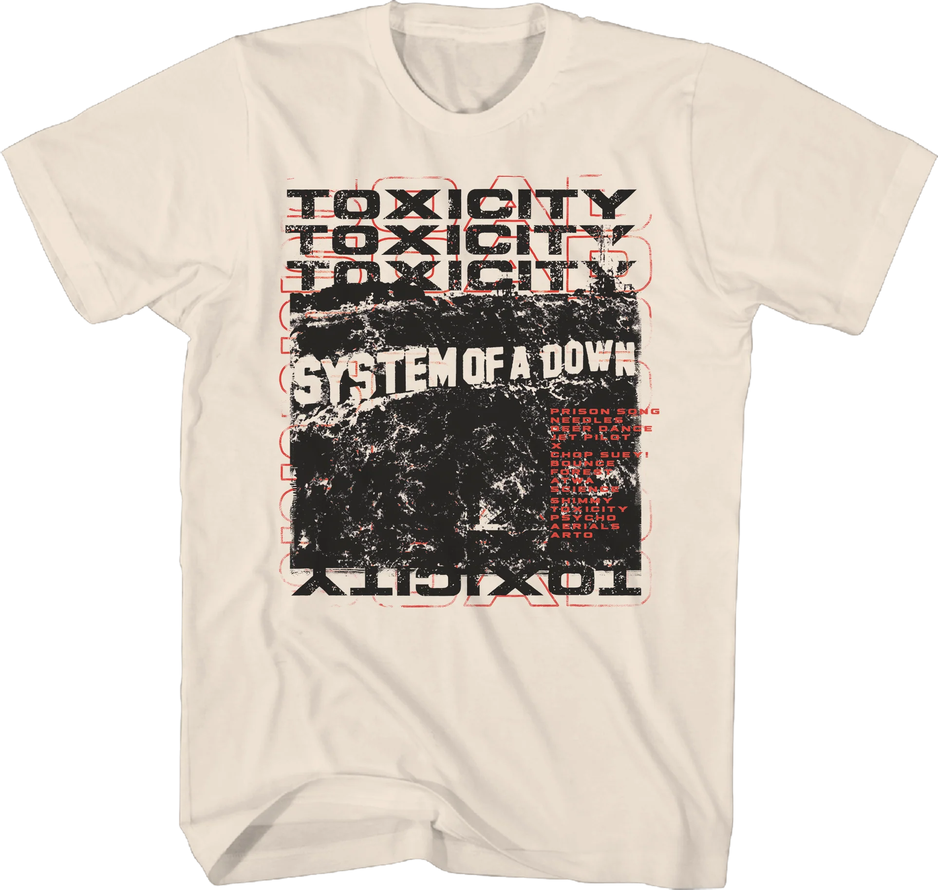 Stacked Toxicity System Of A Down T-Shirt