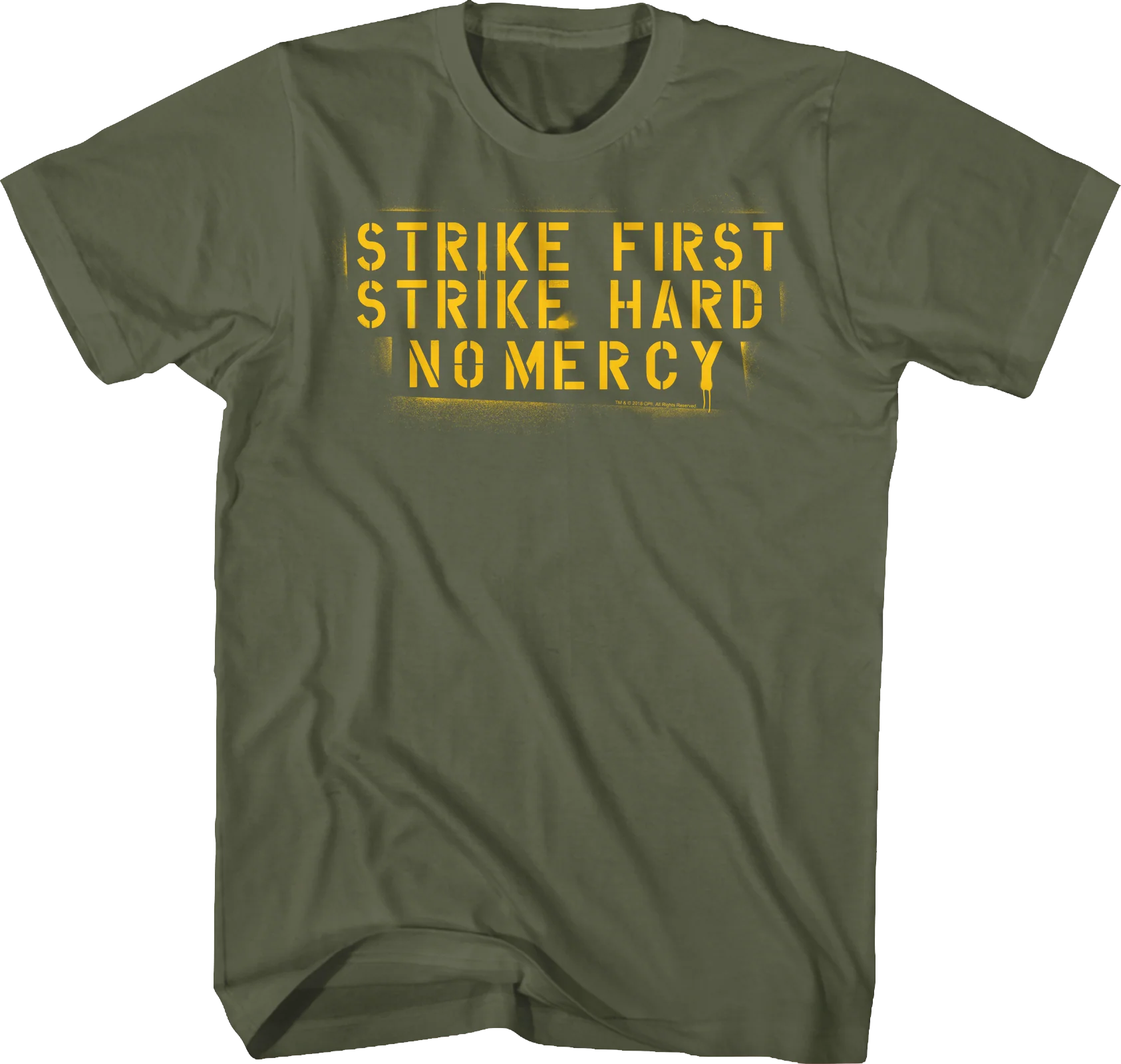 Strike First Strike Hard No Mercy Karate Kid Shirt