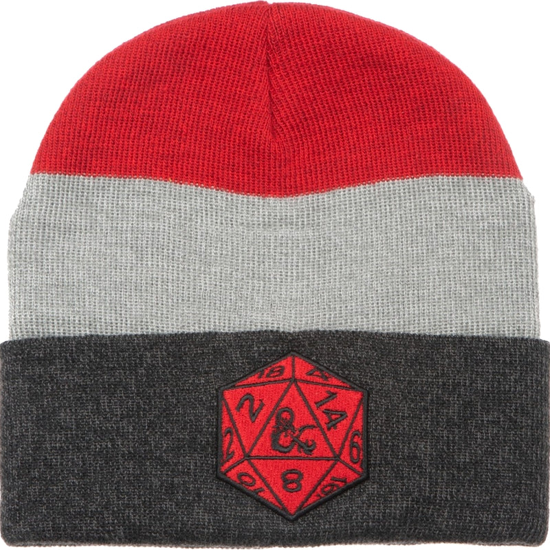 Striped Rolling Die Dungeons & Dragons Beanie
