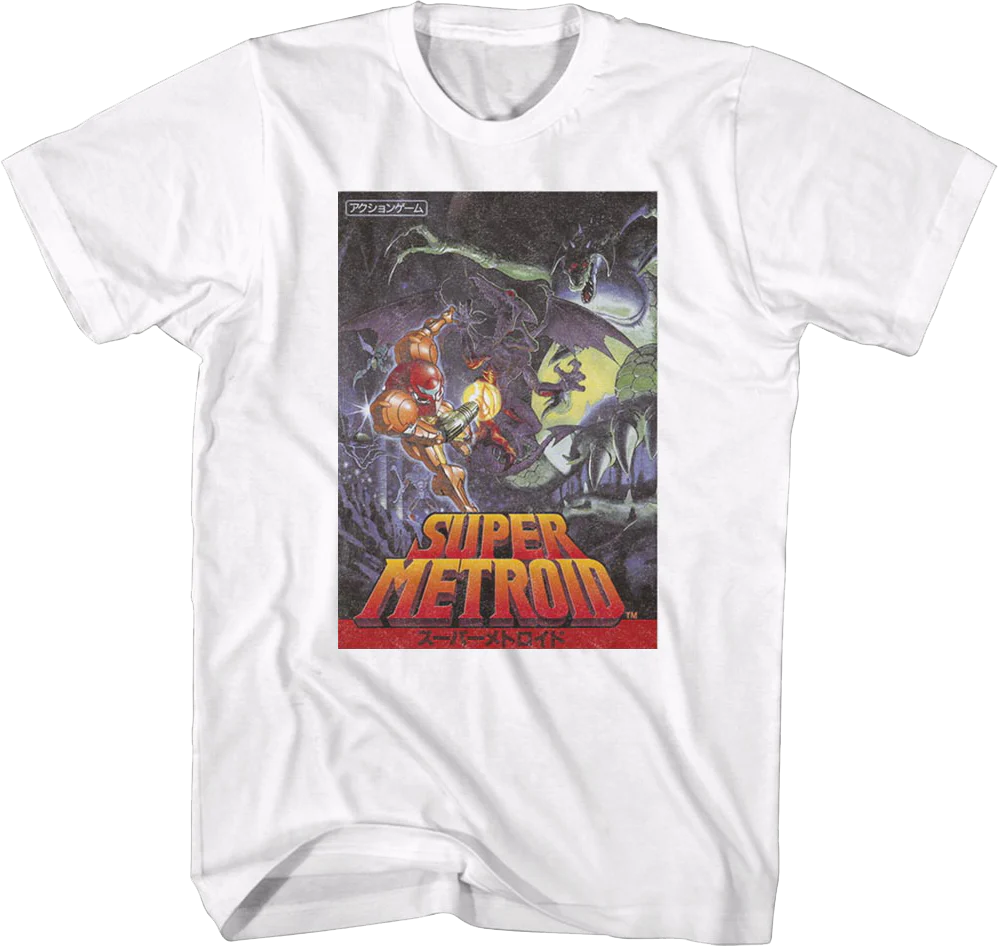 Super Metroid Japanese Poster Nintendo T-Shirt