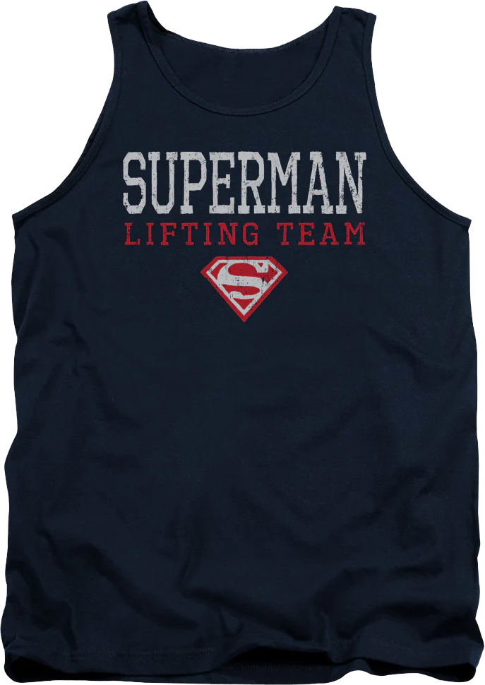Superman Lifting Team DC Comics Tank Top