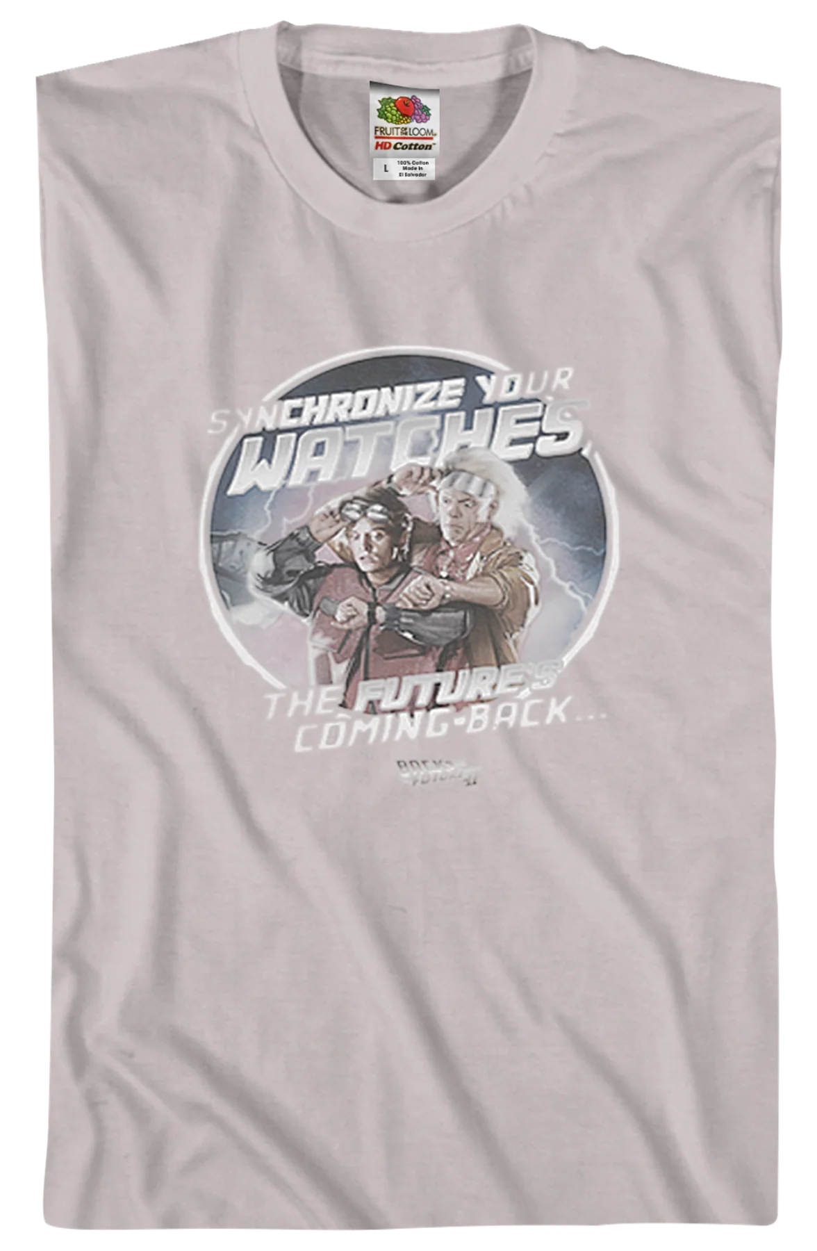 Synchronize Your Watches Back To The Future T-Shirt - Image 2