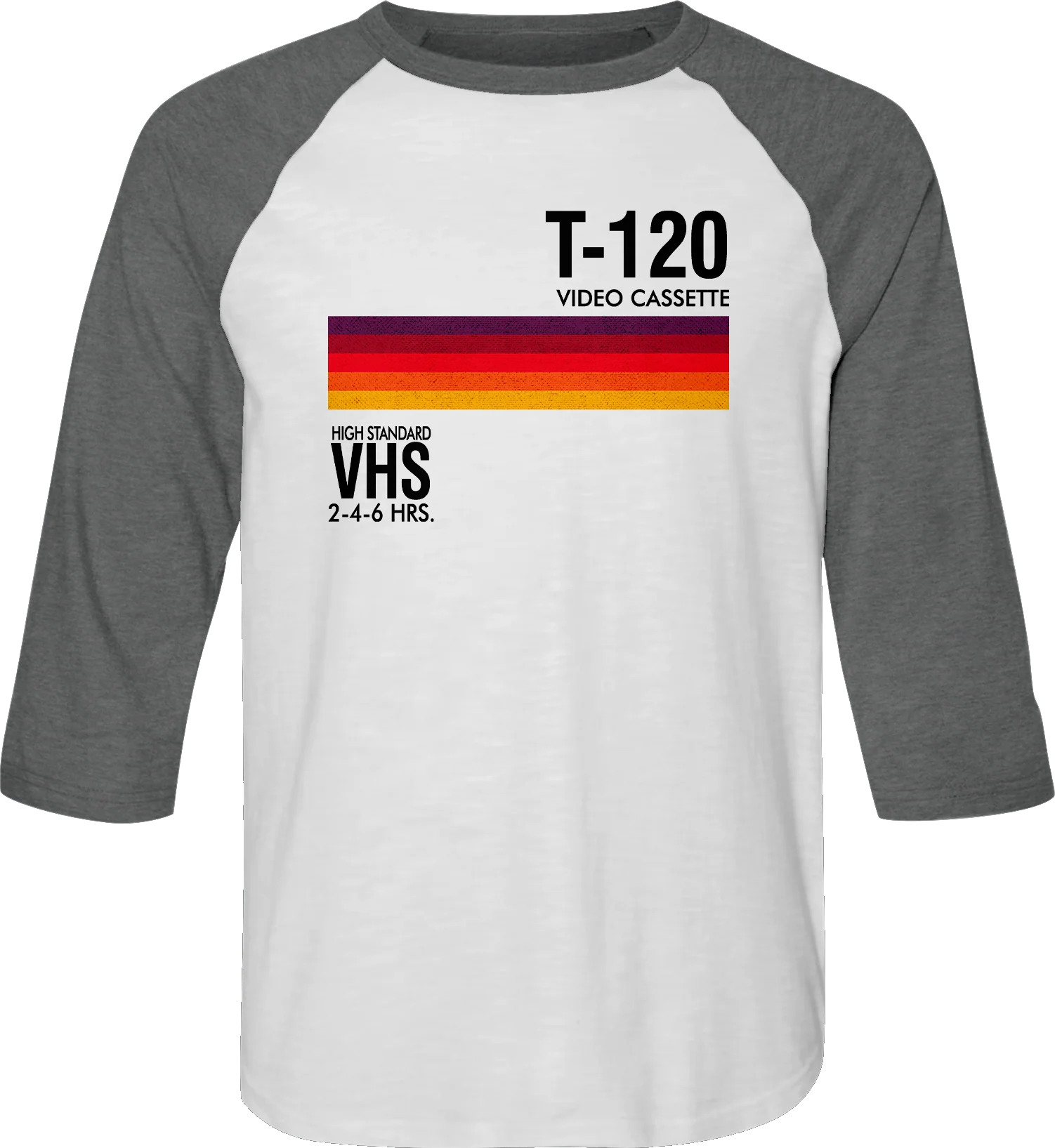 T-120 VHS Raglan Baseball Shirt - Image 4