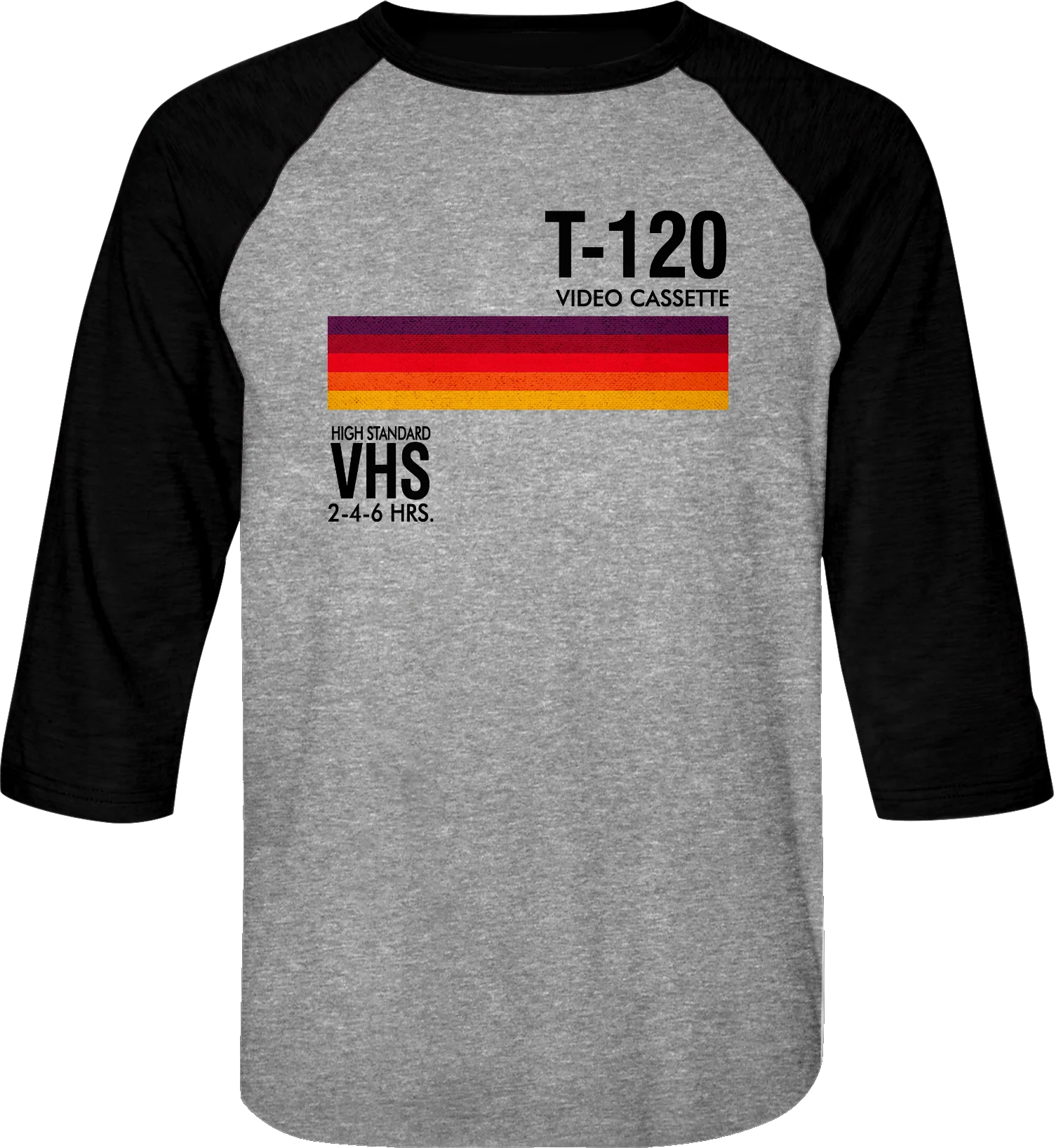 T-120 VHS Raglan Baseball Shirt - Image 5