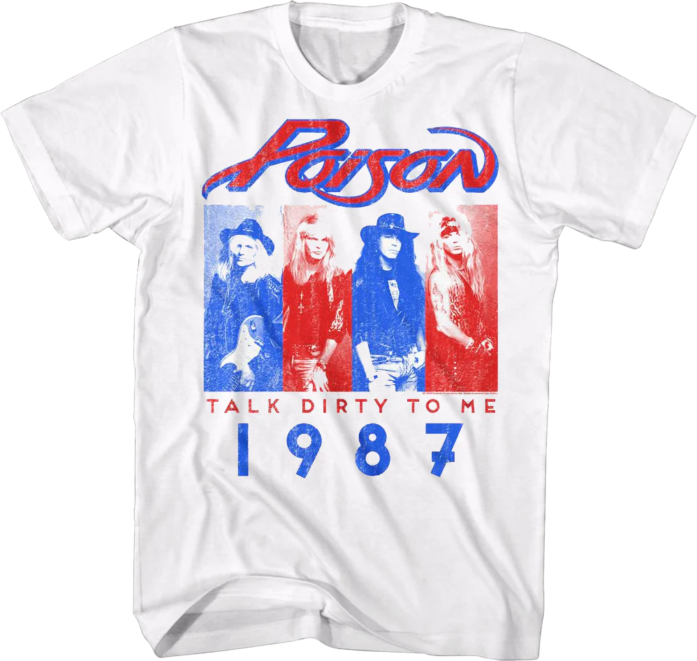 Talk Dirty To Me 1987 Poison T-Shirt