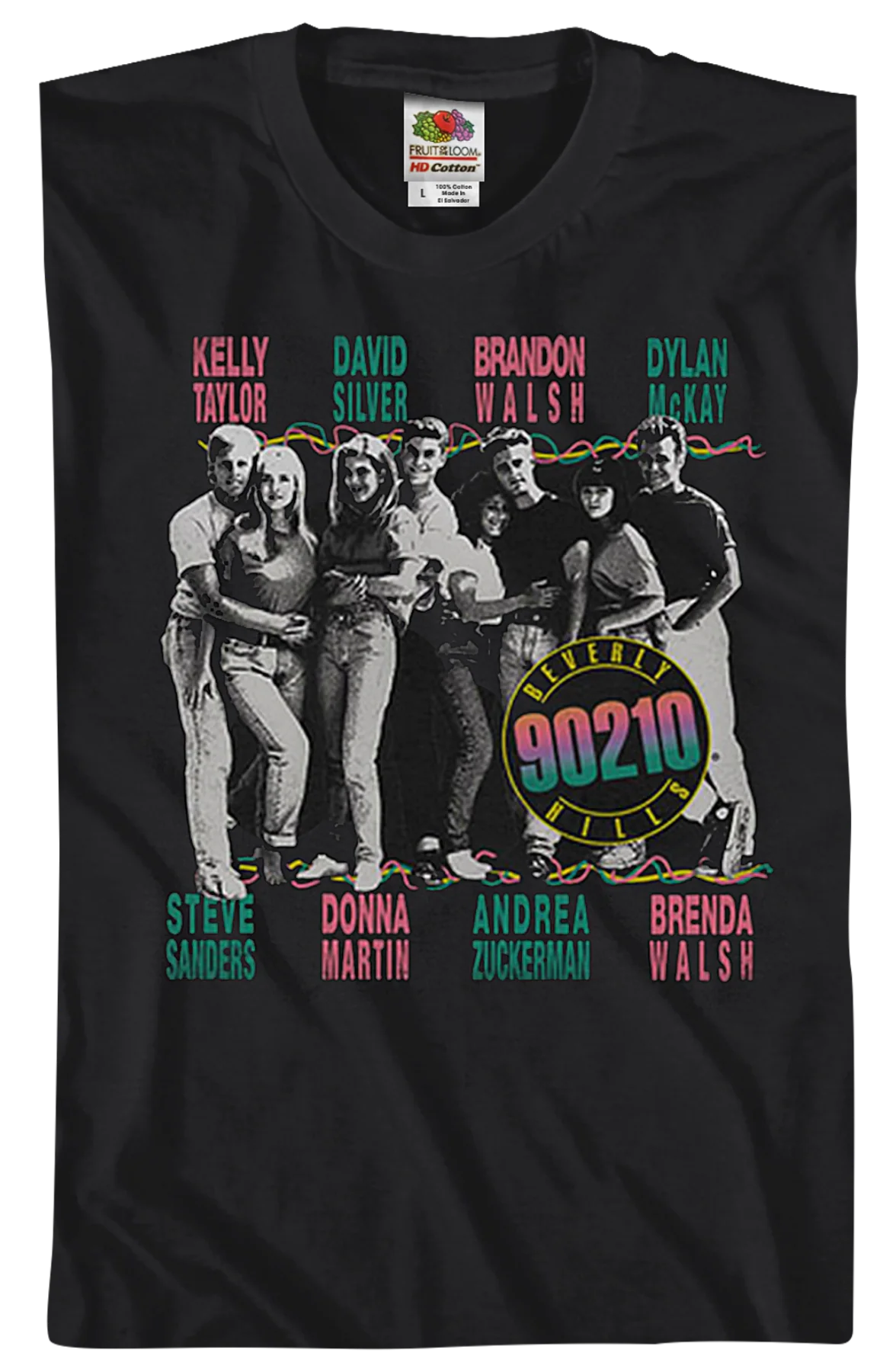 The Cast Of Beverly Hills 90210 T-Shirt - Image 2