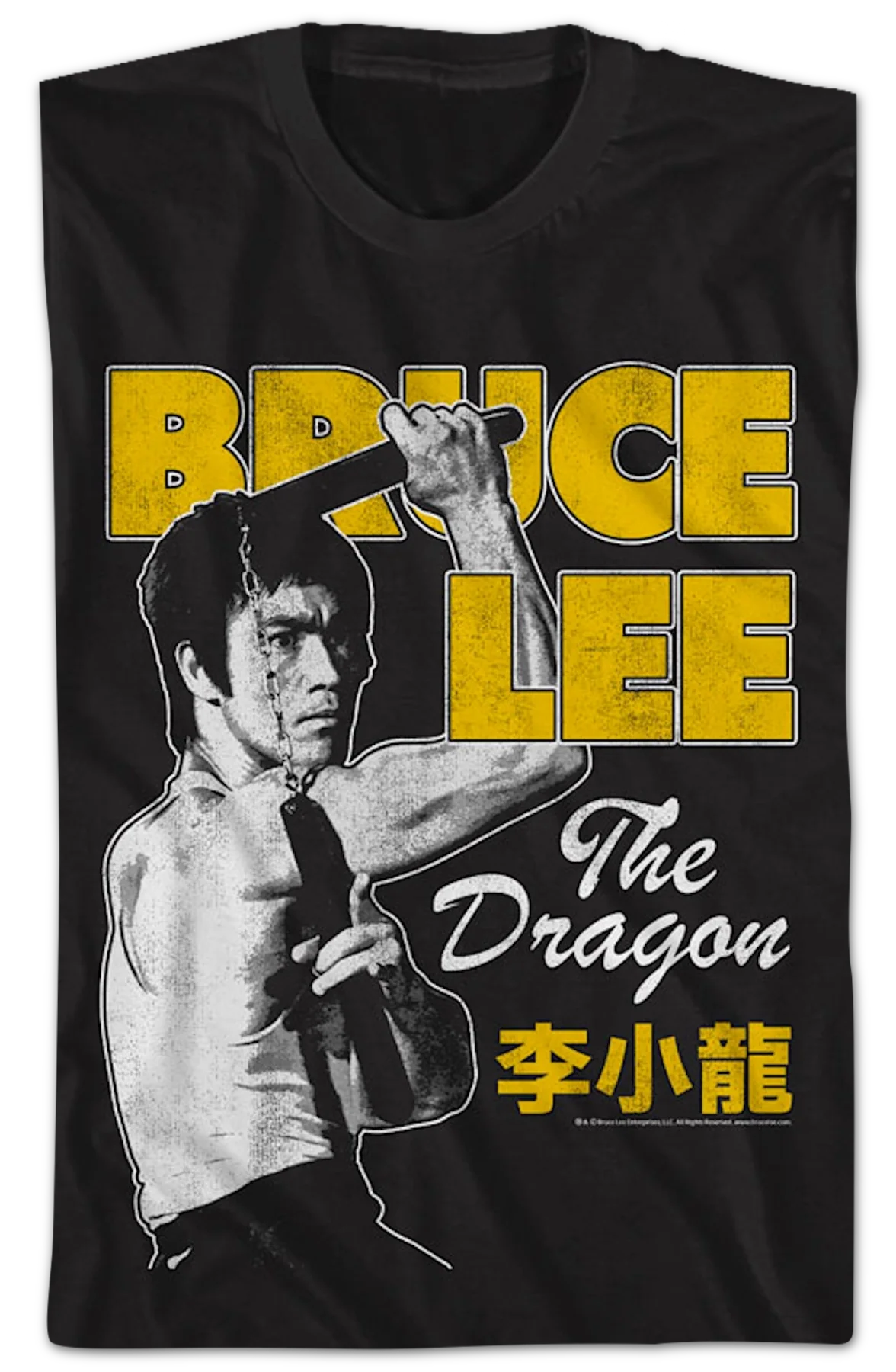The Dragon Nunchucks Pose Bruce Lee T-Shirt - Image 2