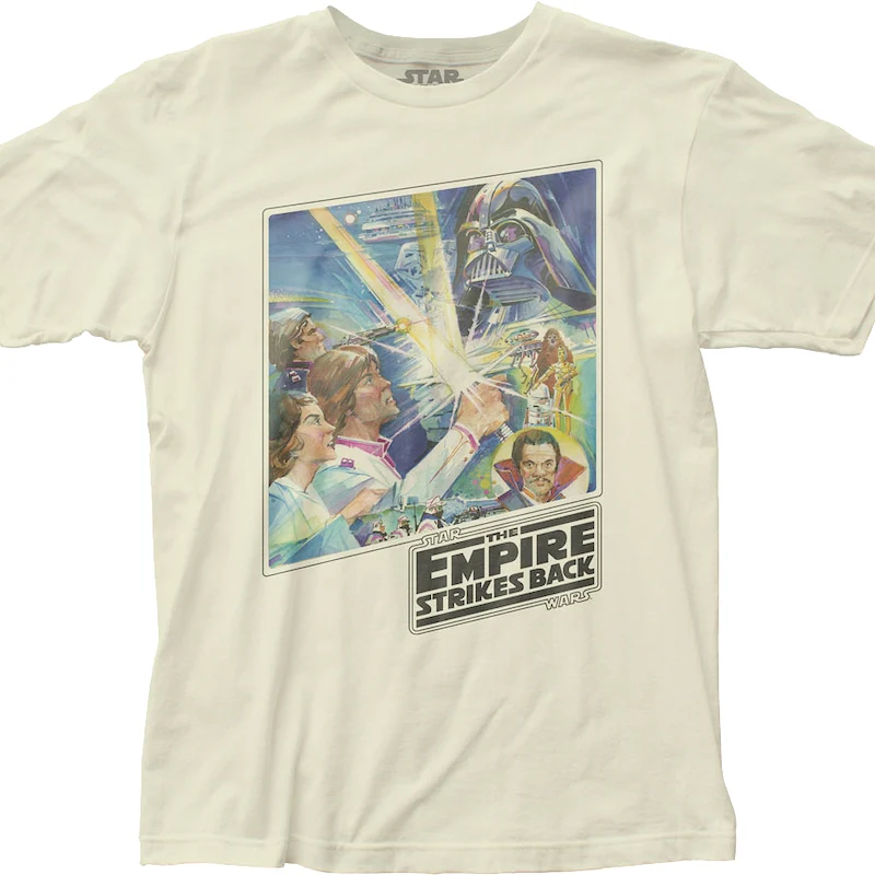 The Empire Strikes Back Watercolor Poster Star Wars T-Shirt