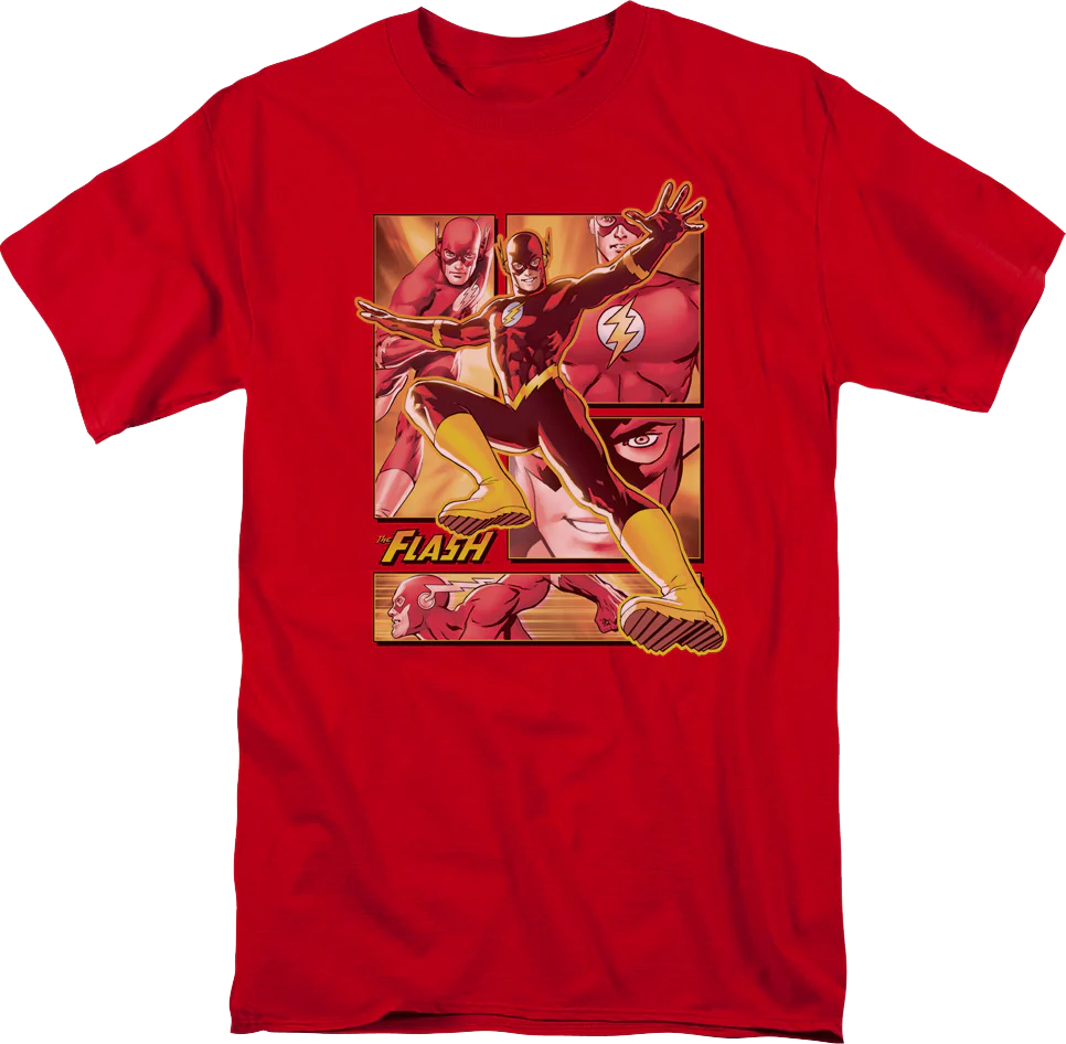 The Flash Panels Collage DC Comics T-Shirt