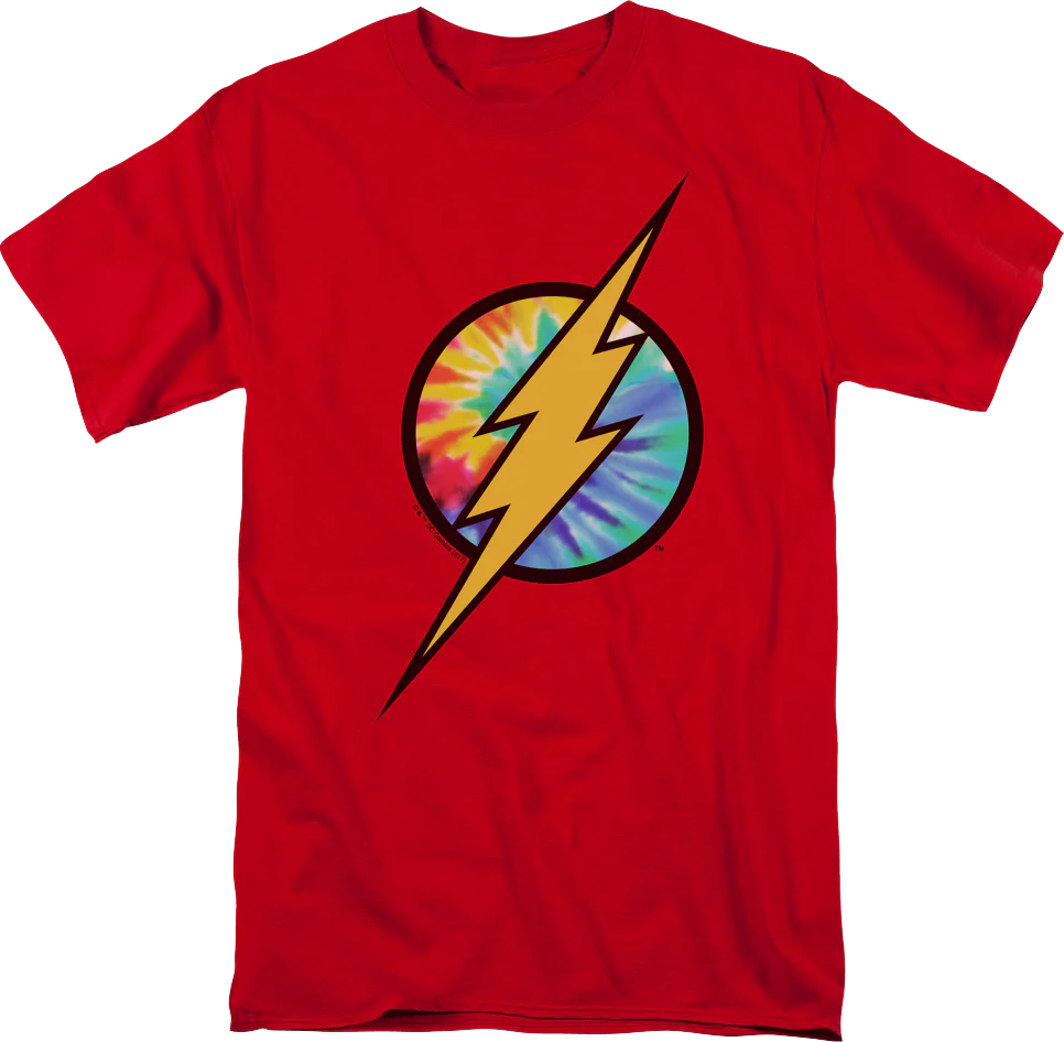 The Flash Tie Dye Logo DC Comics T-Shirt