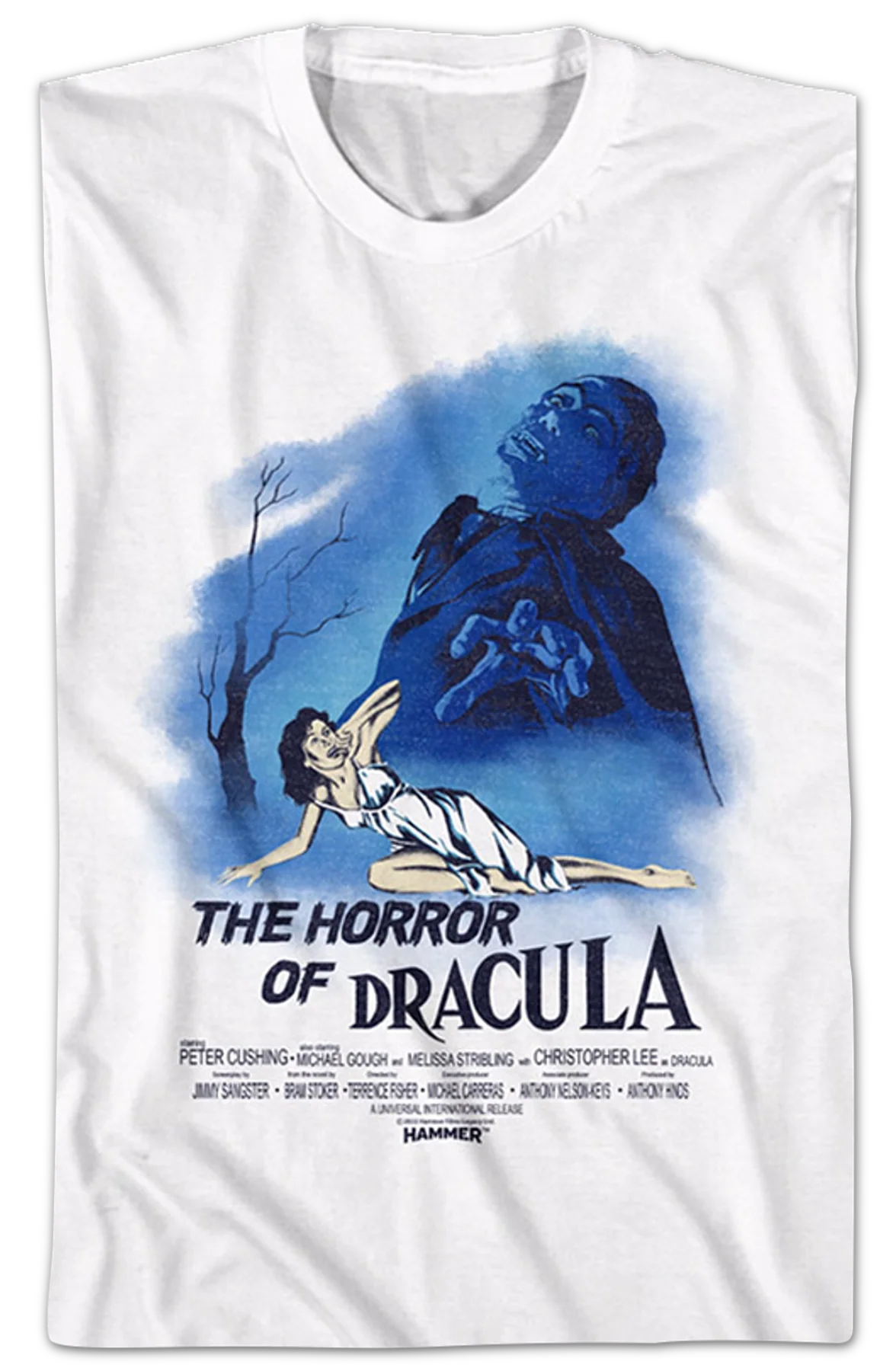 The Horror Of Dracula Classic Poster Hammer Films T-Shirt - Image 2