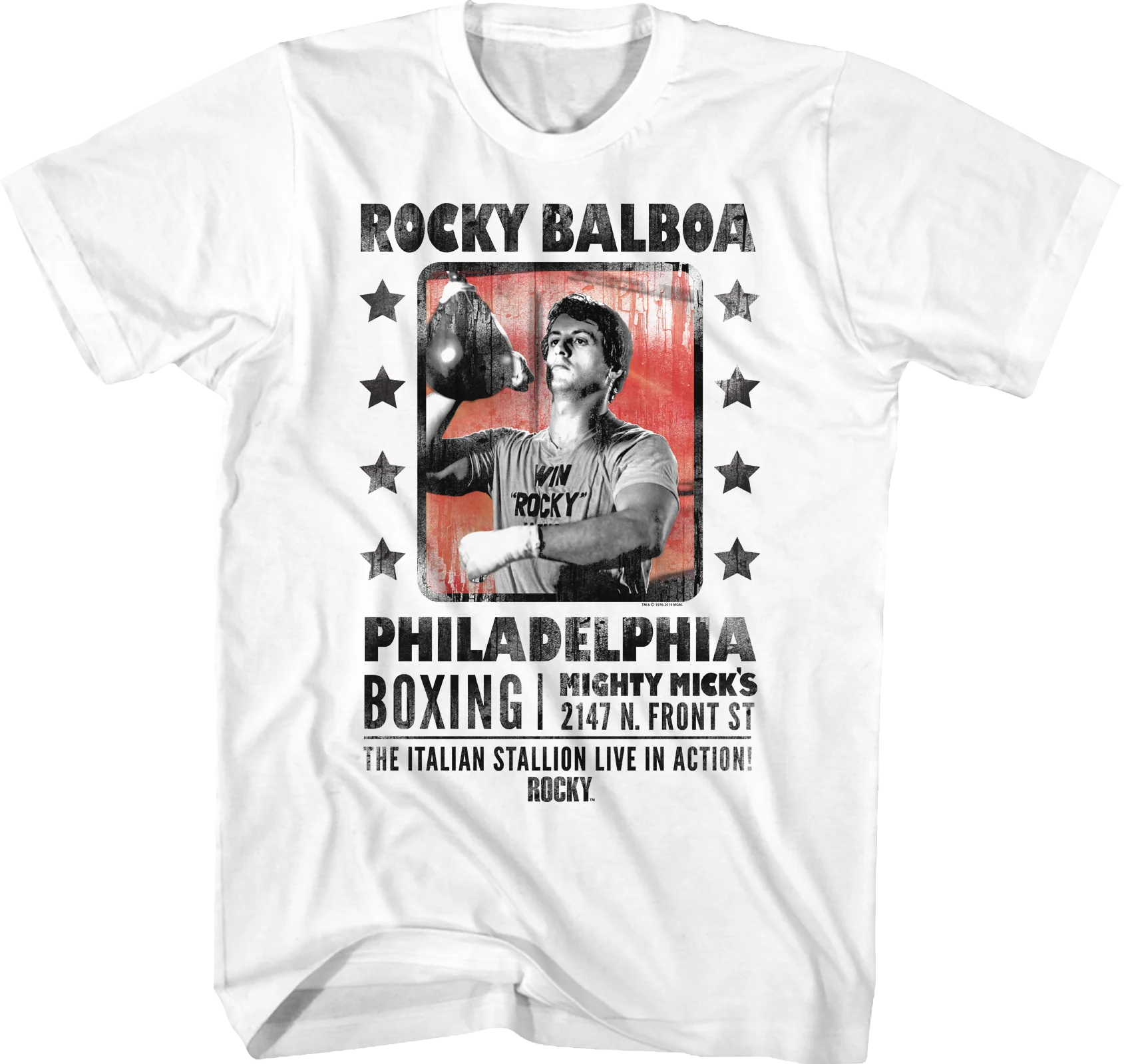 The Italian Stallion Live In Action Rocky T-Shirt