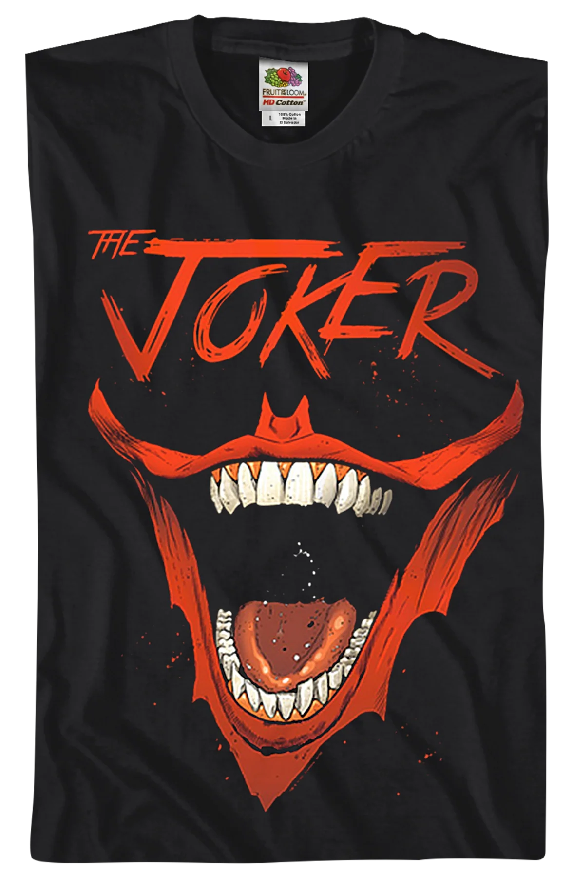 The Joker Bat-Shaped Smile DC Comics T-Shirt - Image 2