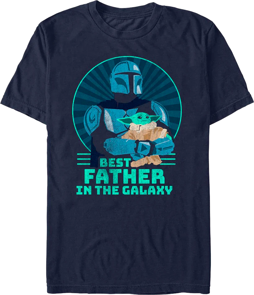 The Mandalorian Best Father In The Galaxy Star Wars T-Shirt