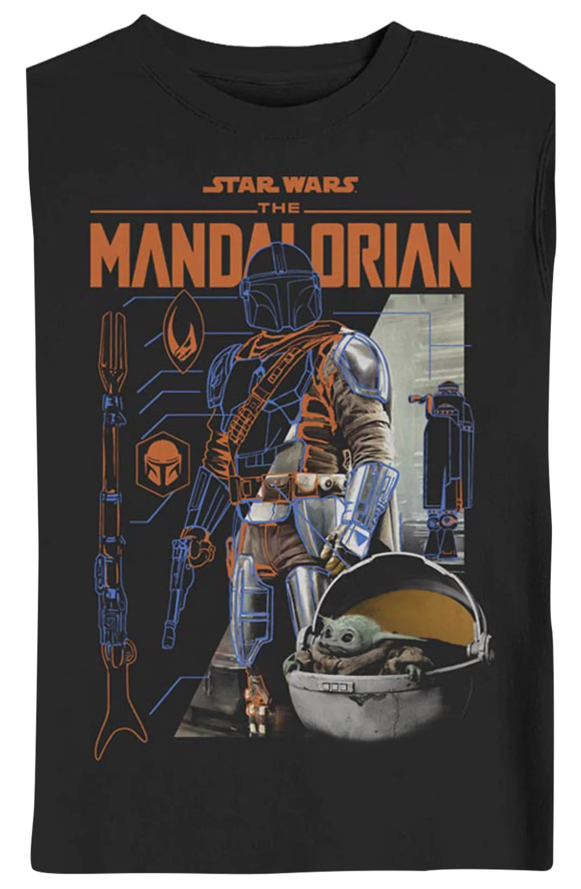 The Mandalorian Outlines Star Wars Sweatshirt - Image 2