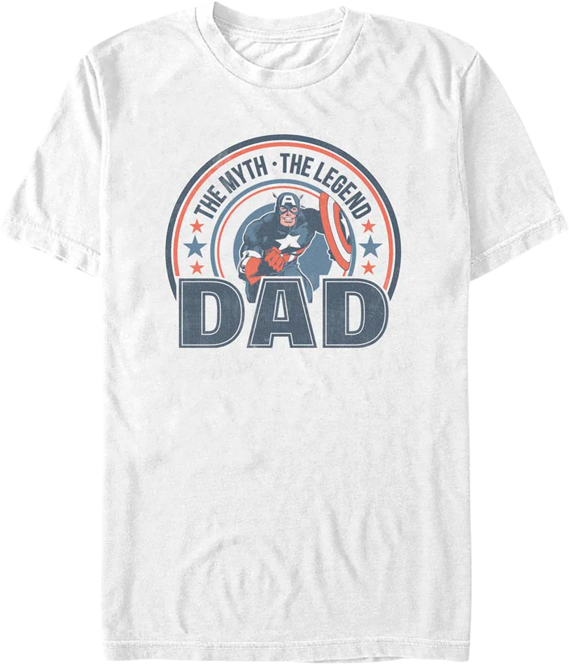The Myth The Legend Dad Captain America Marvel Comics T-Shirt