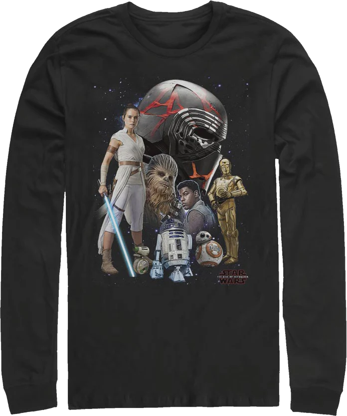 The Rise Of Skywalker Collage Star Wars Long Sleeve Shirt