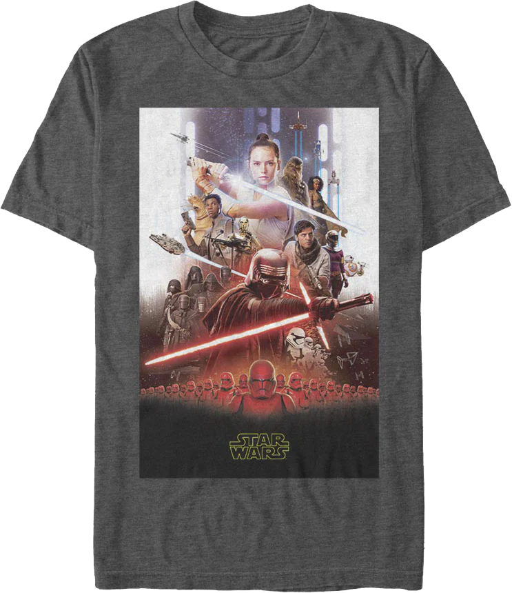 The Rise Of Skywalker Movie Poster Star Wars T-Shirt
