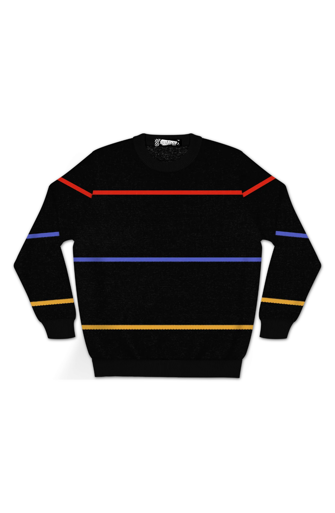 Theo Stripe Design Knitted Sweater - Image 2