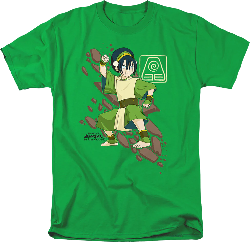 Toph Rock Slide Avatar The Last Airbender T-Shirt
