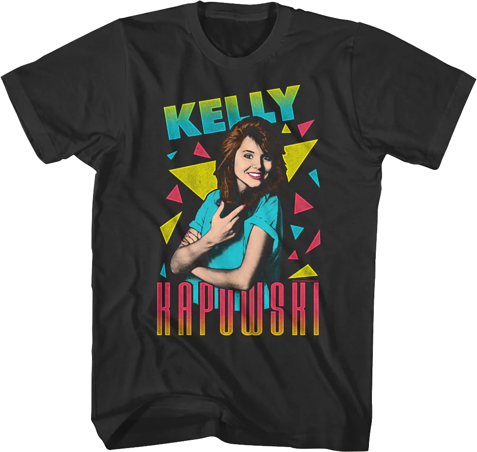 Triangles Kelly Kapowski Saved By The Bell T-Shirt
