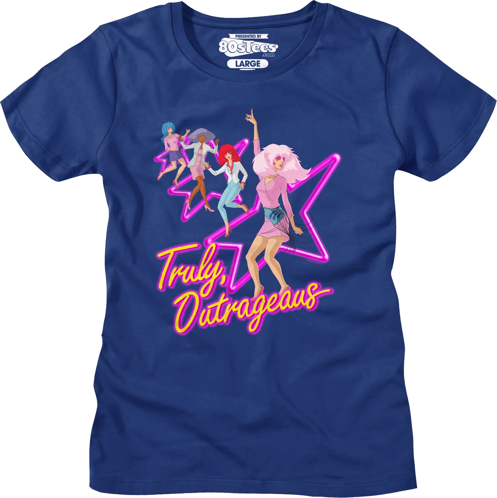 Truly Outrageous Rock Stars Jem And The Holograms T-Shirt - Image 3