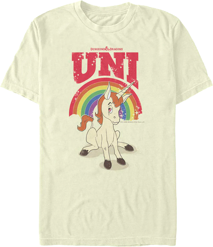 Uni Rainbow Pose Dungeons & Dragons T-Shirt