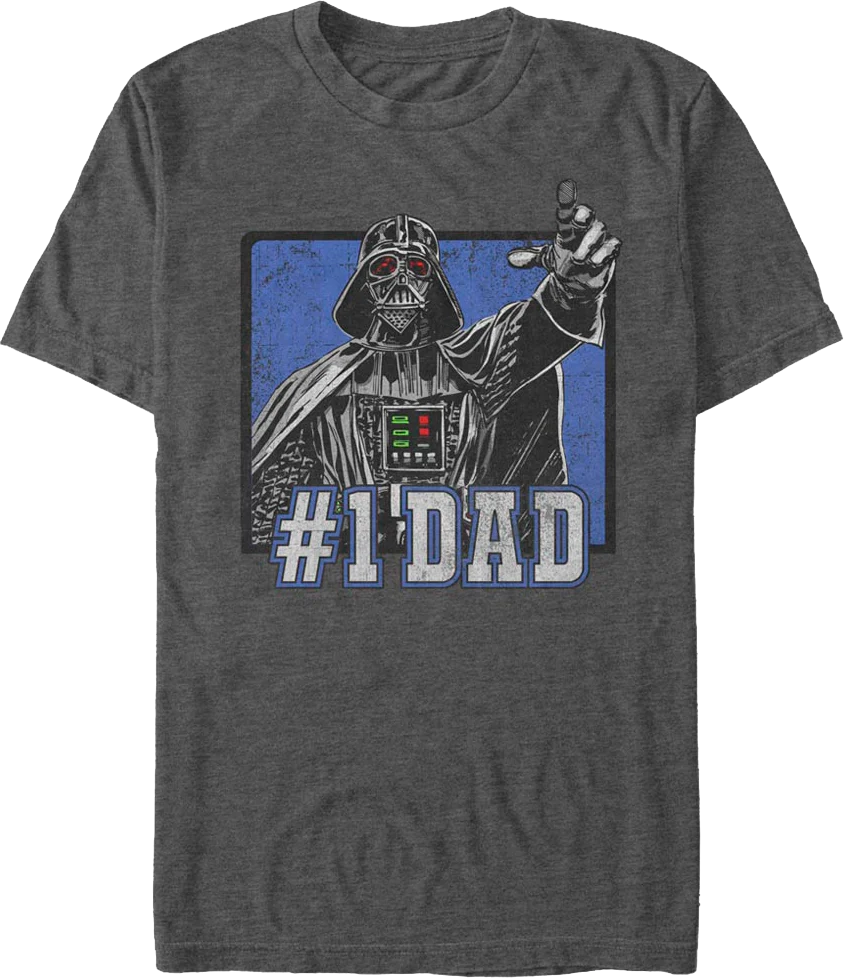 Vintage #1 Dad Darth Vader Star Wars T-Shirt