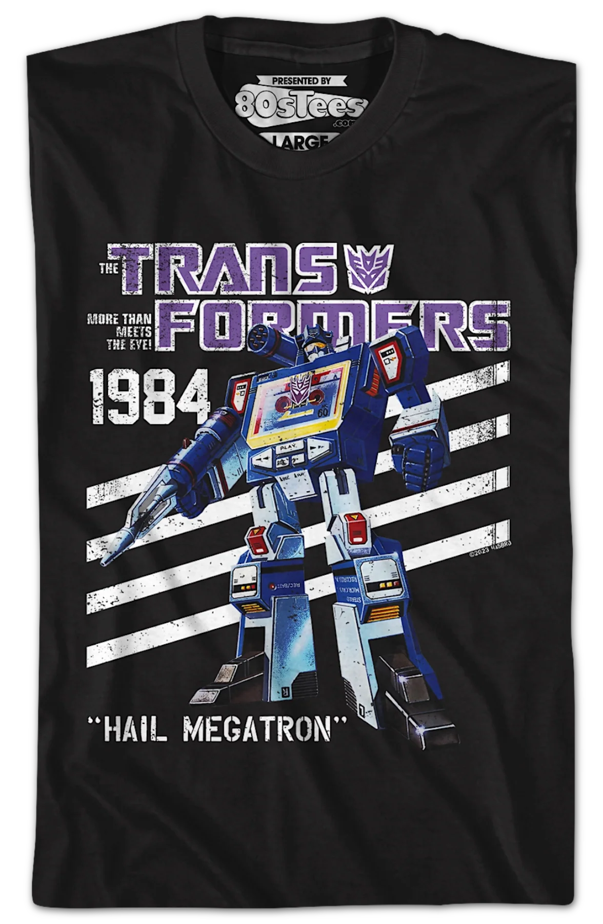 Vintage 1984 Soundwave Transformers T-Shirt - Image 2